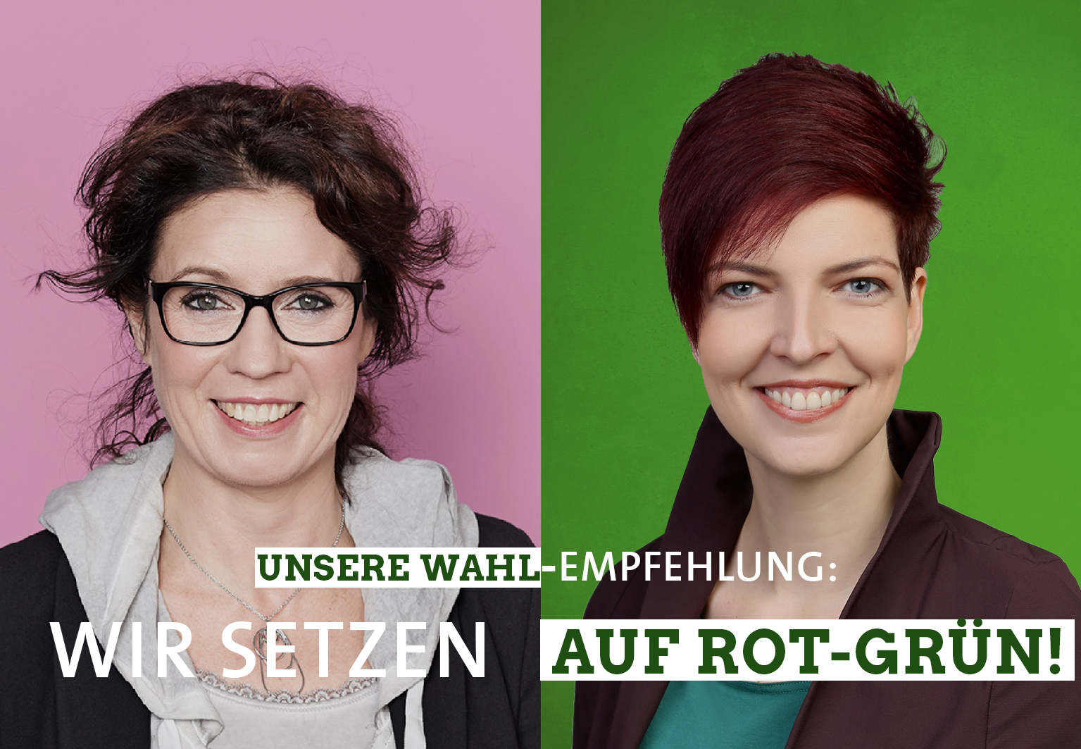 Susanne Kohlmeyer und Wibke Brems setzen auf rot-grün